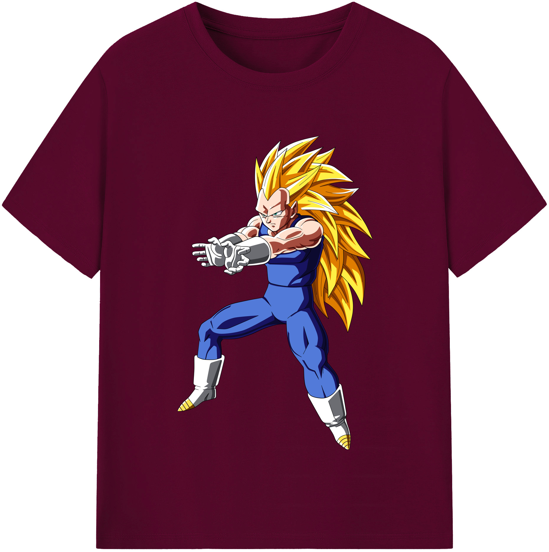 （画像用） ドラゴンボール ベジータ四世（Bejīta Yonsei）DRAGON BALL Vegeta IV レディースカジュアルプリントTシャツ（綿100％）